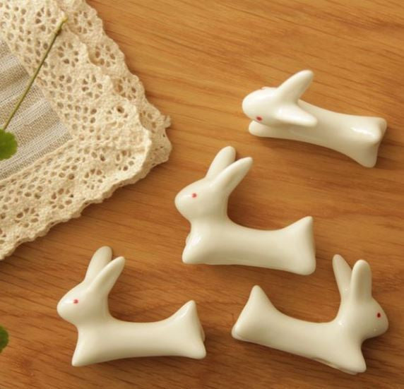 Bunny chopstick holders (a set of 5)