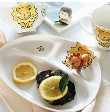 Elephant / Bunny / Lion kitchen set (plate, bowl and cup set)