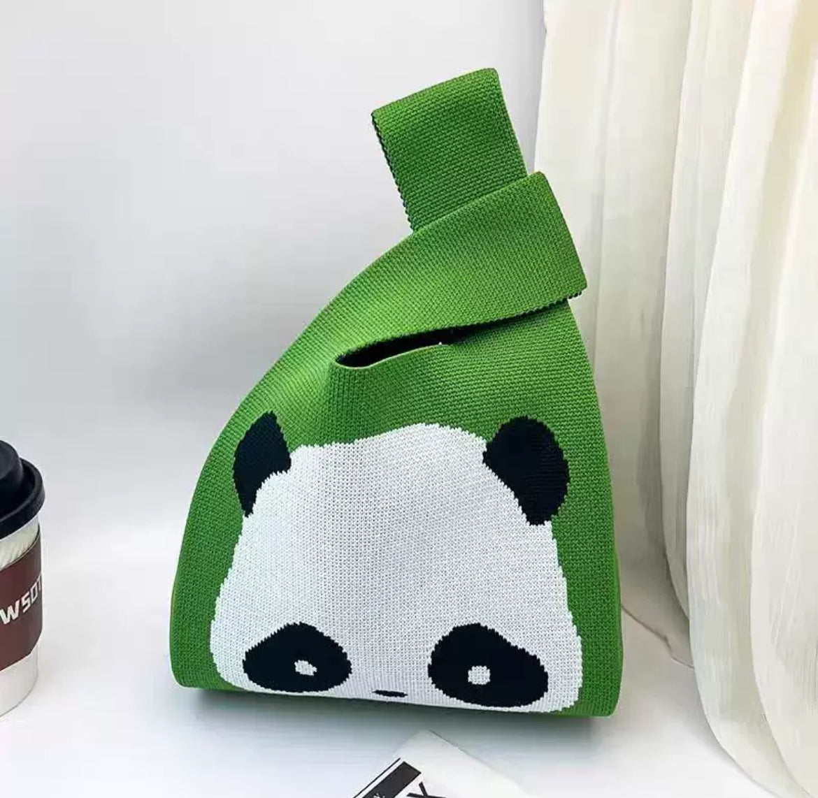 Panda Knitted Bag Tote Vest Bag