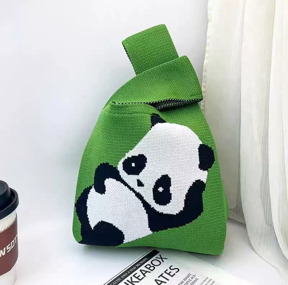 Panda Knitted Bag Tote Vest Bag
