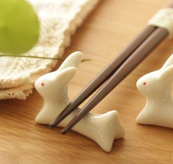 Bunny chopstick holders (a set of 5)