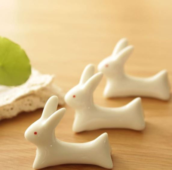 Bunny chopstick holders (a set of 5)